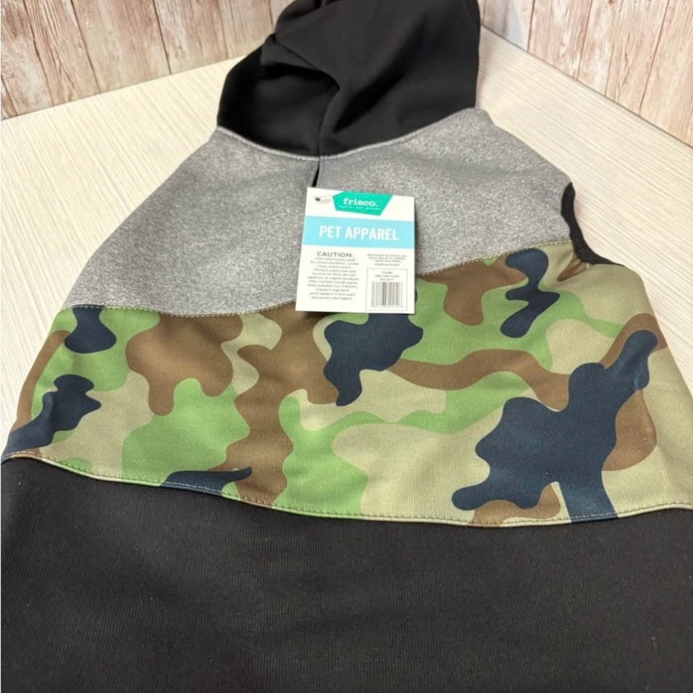 Pet Apparel Dog & Cat Hoodie, Frisco Chewy, Inc Army Camo XLarge.